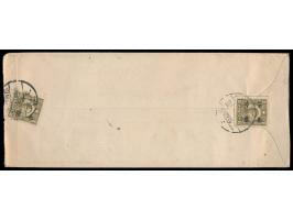 Japanische Besetzung, Gemeinsame Ausgabe der 5 Provinzen: 2 x 8 C. auf 16 C. (Half value surcharge) auf Inlands-Expressbrief,