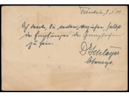 Ganzsache 1 C. (Han No. 1) mit C.I.P. 2 C. und 4 C. nach Deutschland, Stempel  Tientsin  4.1.03, Durchgangsstempel des chines