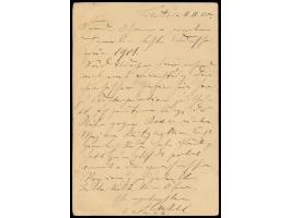 Ganzsachen-Antwortteil 1 C. (Han No. 3, winzige Schürfstelle im Rahmen links) mit C.I.P. 1 C. und 2 C. in  Doppelfrankatur  m