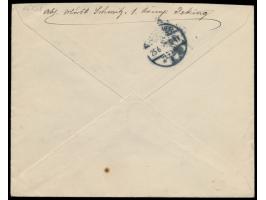 Russische Post in China,  Russland 5 Kop., 10 Kop. und 20 Kop. auf Brief nach Deutschland, 4 x Stempel  Pekin d  24.5.07, Ank