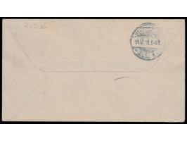 Russische Post,  Ganzsachenumschlag 14 Kop. mit rotem Kitai-Aufdruck nach Deutschland, 2 x Stempel  Shanghai Poste Russe d  2