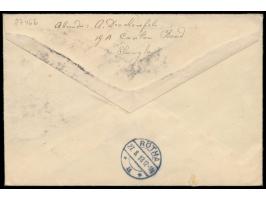 Russische Post,  4, 7 und 10 Kop.  Romanow  auf  Einschreibbrief  mit Stempel  Shanghai Poste Russe  12.8.13 nach Deutschland