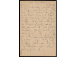 Russische Post in der Mandschurei,  Bahnpost-Ovalstempel  Manschurija 261 - Charbin  13.6.09 auf Russland-Ganzsache 4 Kop.  n