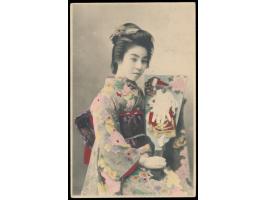 Russische Post in der Mandschurei,  Russland 2 Kop. auf Ansichtskarte mit Grußtext zum Drucksachentarif nach Deutschland, Ste