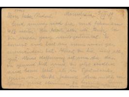 Russische Post in der Mandschurei, Ganzsache 5 Kop. mit Zusatzfrankatur 15 Kop., Ovalstempel Manschurija Woks. 4.2.19, an ein