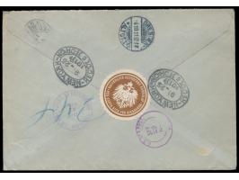 Einschreibbrief mit rückseitig brauner Prägedruck-Siegelmarke "Kaiserlich Deutsches Konsulat für Costa Rica und Nicaragua" na