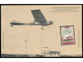 Stempel  Betheny Aviation / Marne  7.7.10 auf Ansichtskarte "Deuxieme Grande Semaine d´Aviation de Champagne" (Bild-Nr. 56 La