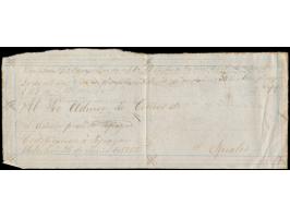 Einschreibbrief-Vorderseite mit handschriftlichem Aufgabevermerk  "Certificacion a Popayan ..."  26.6.1865 und handschriftlic