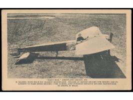 Henri Salmet,  französischer Flugpionier (1778 - 1954), Unterschrift bildseitig auf englischer Ansichtskarte  "Daily Mail" Ae